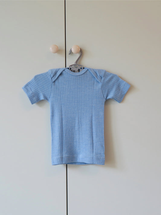 Cosilana - Short sleeve blouse - Blue Melange