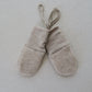 Engel - Wool fleece mittens - Sand