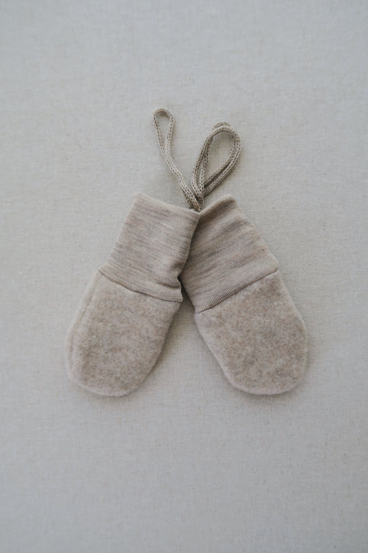Engel - Uld fleece vanter - Sand