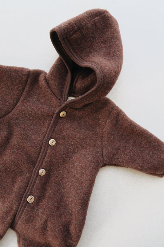 Engel - Uld fleece dragt - Zimt