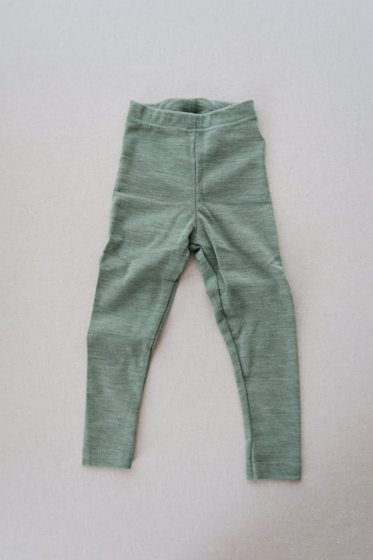 Engel - Uld/silke leggings - Salvie