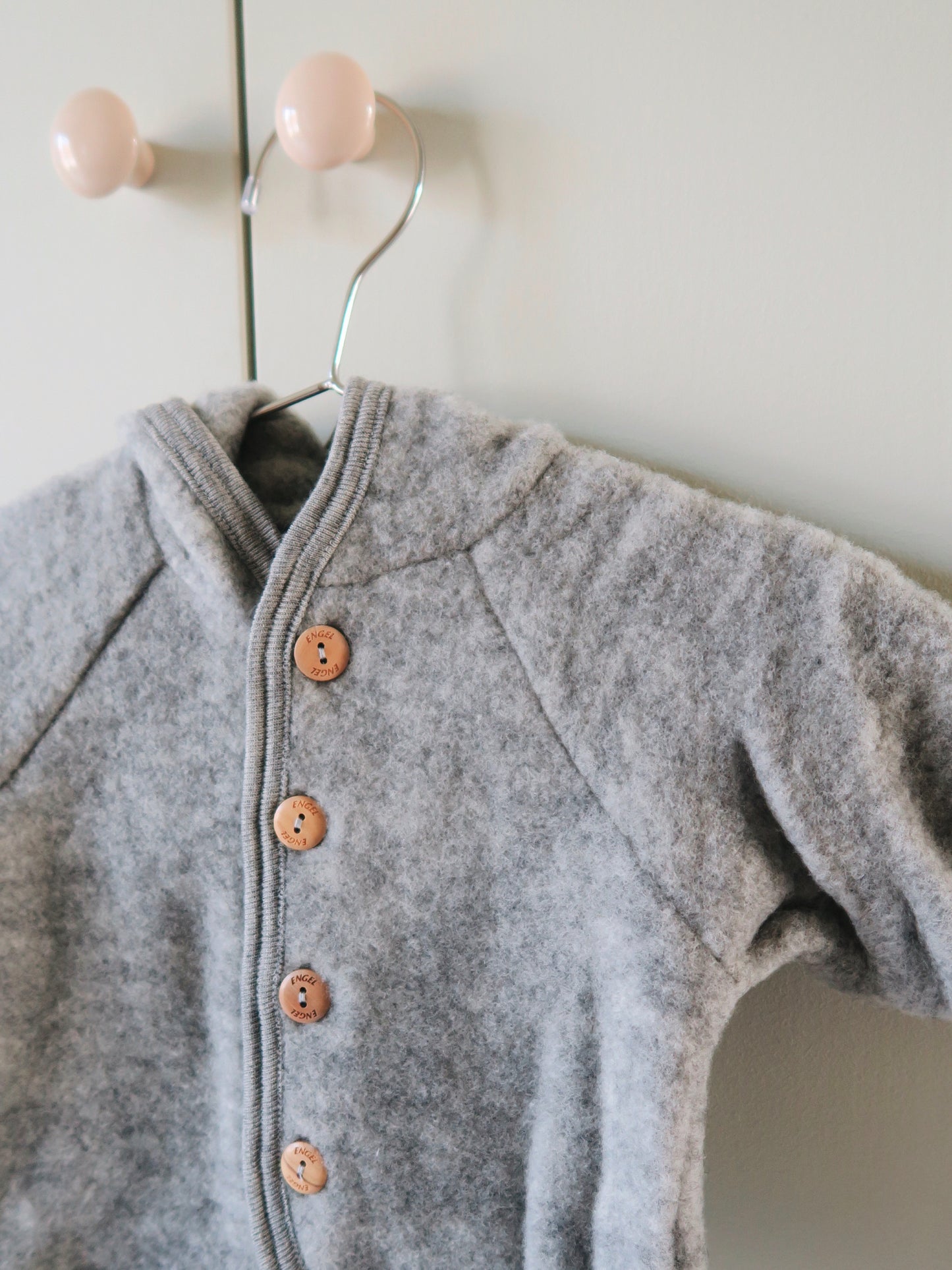 Engel - Wool/fleece jacket - Grey Melange