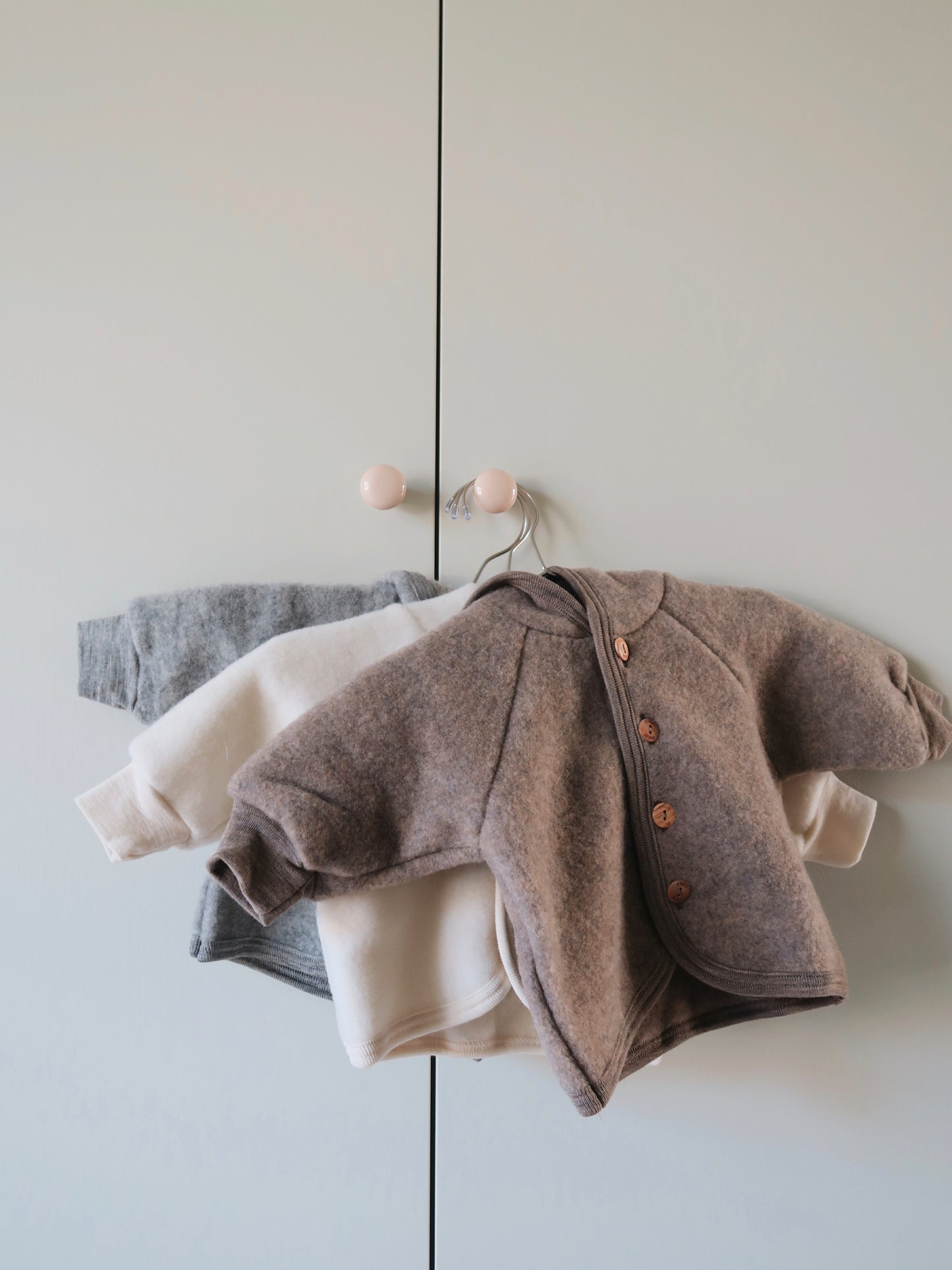 Engel - Wool/fleece jacket - Grey Melange