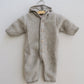 Engel - Uld fleece dragt - Walnut Mélange