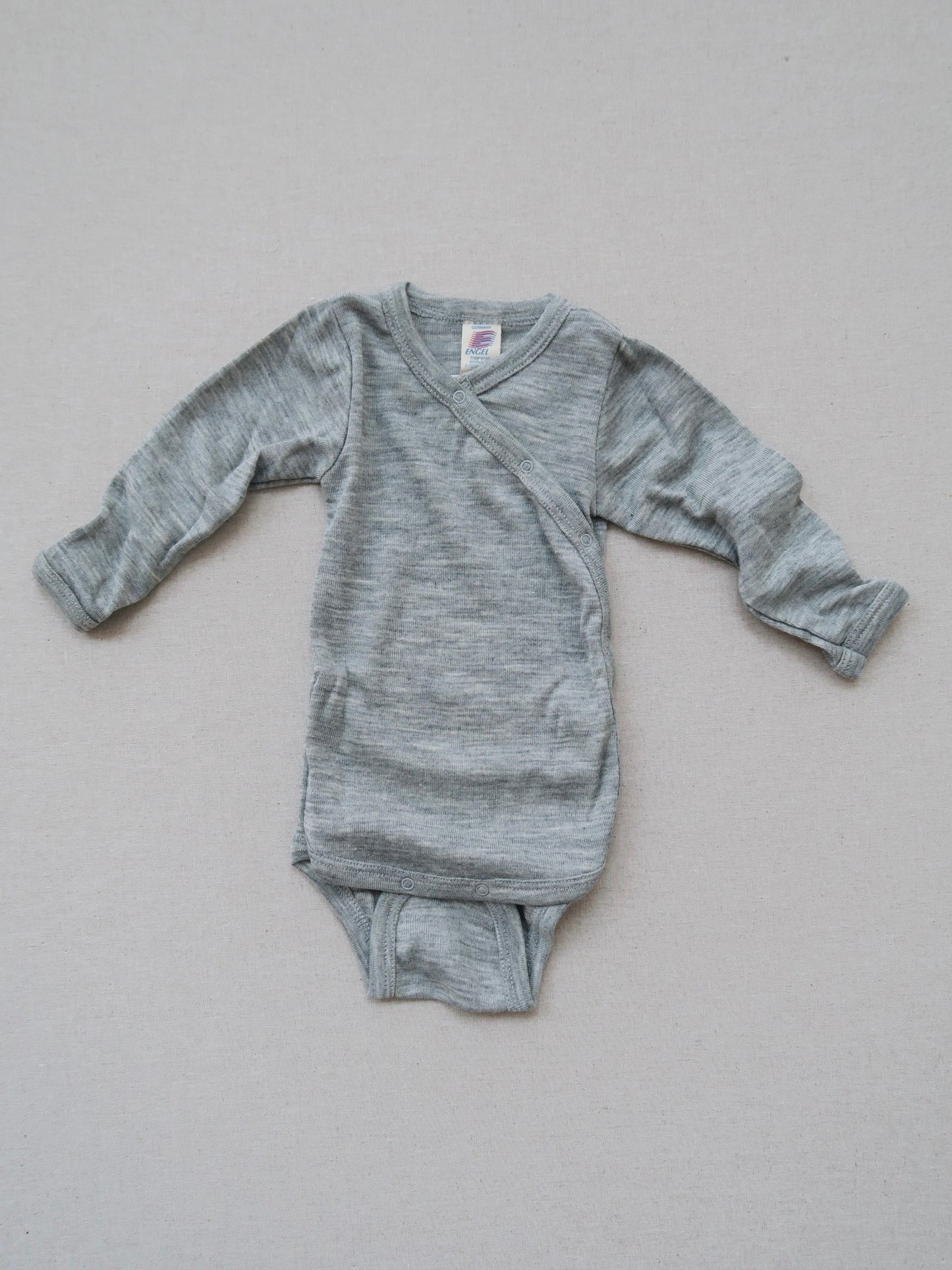 Engel - Wool/silk wrap body - Grey melange