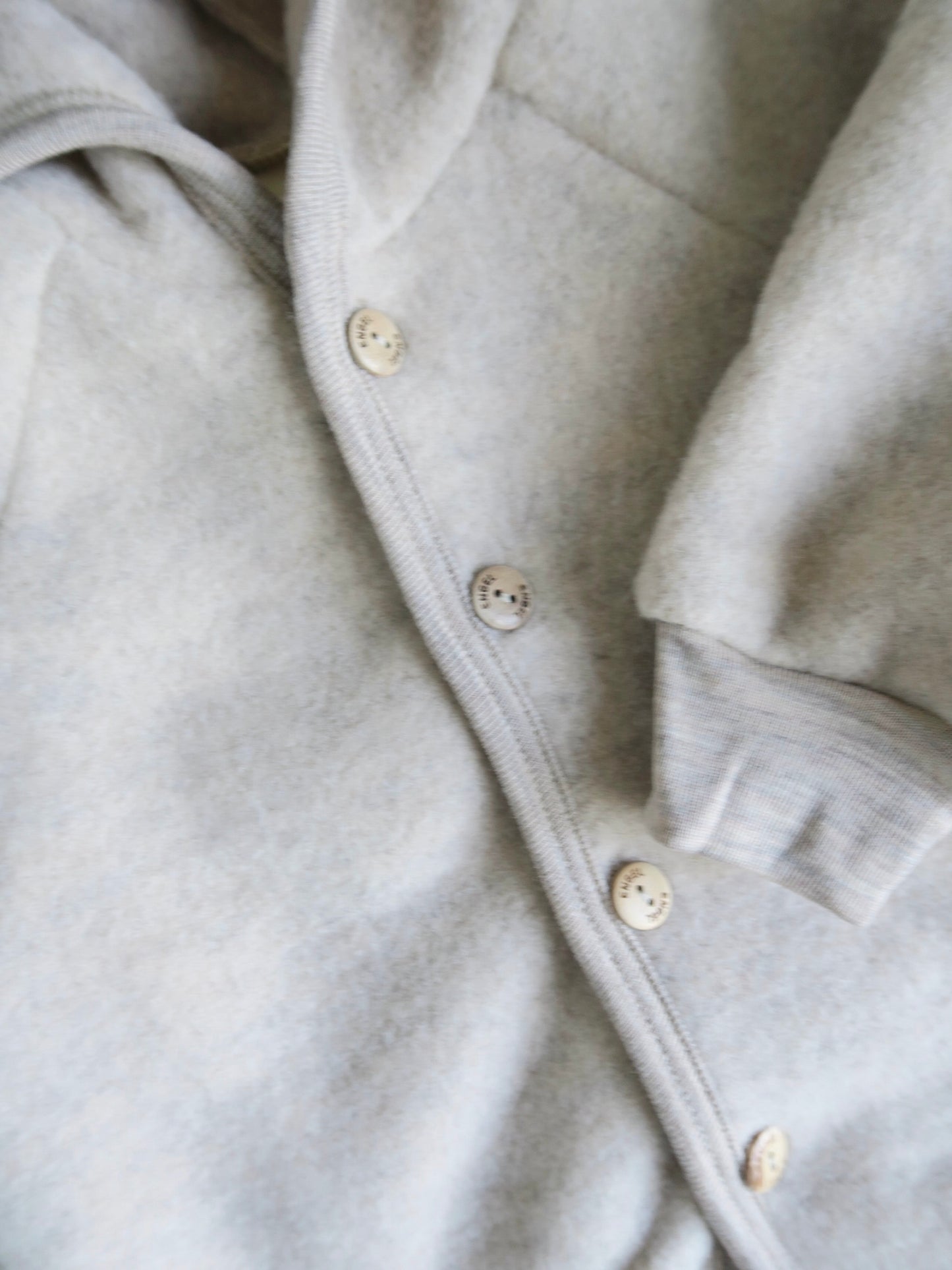 Engel - Wool fleece jacket - Sand Mélange