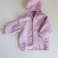 Engel - Uld fleece jakke - Rosewood Mélange