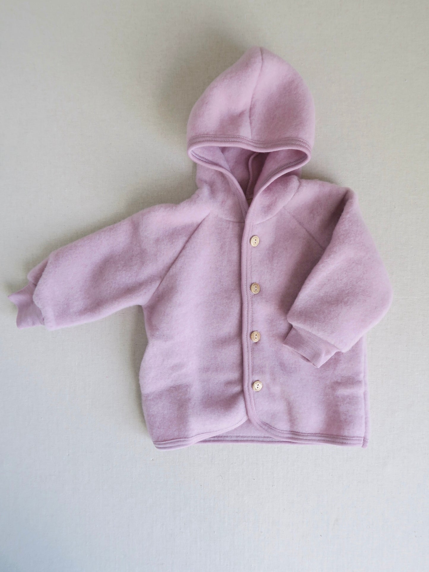 Engel - Wool fleece jacket - Rosewood Mélange
