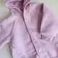 Engel - Uld fleece jakke - Rosewood Mélange