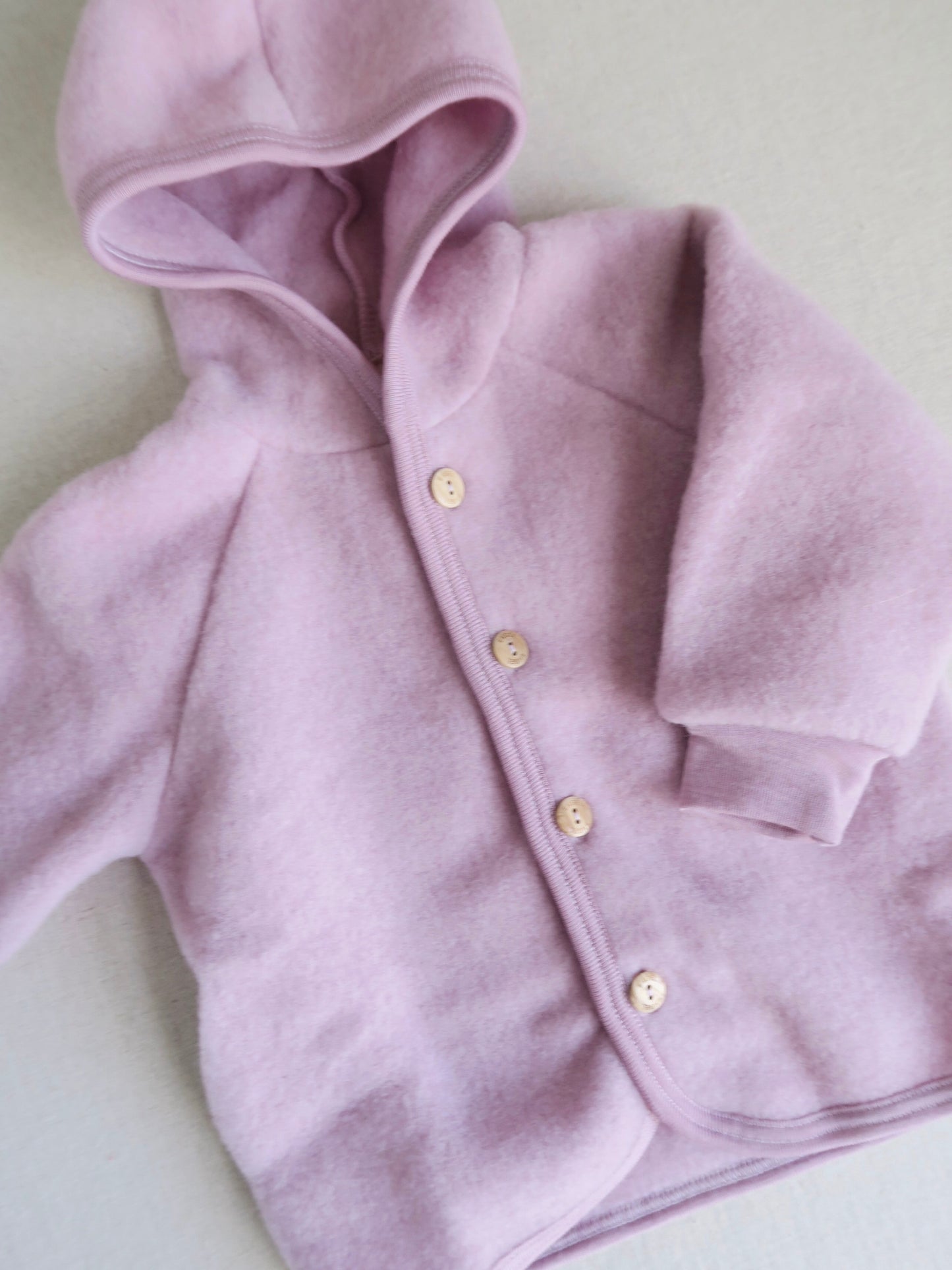 Engel - Wool fleece jacket - Rosewood Mélange