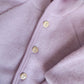 Engel - Uld fleece jakke - Rosewood Mélange