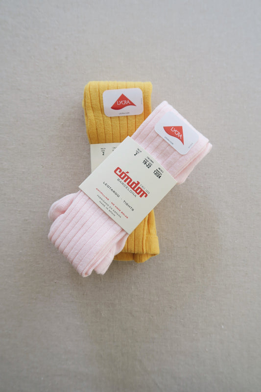 Cóndor - Cotton rib tights - 630 / Amarillo