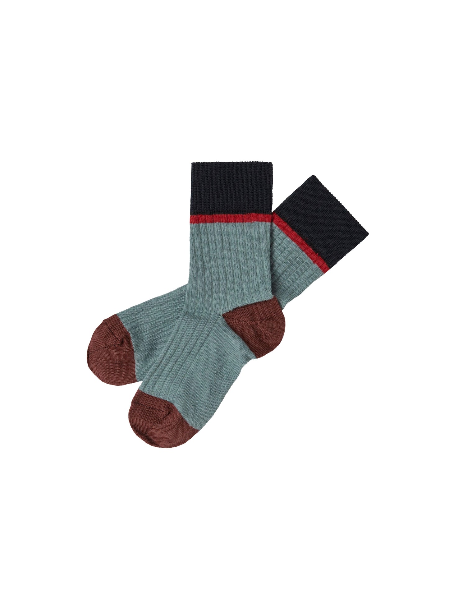 FUB - 2-Pack Classic Stripe Socks - Misty green