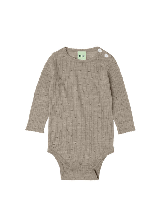 FUB - Pointelle body - Oat melange