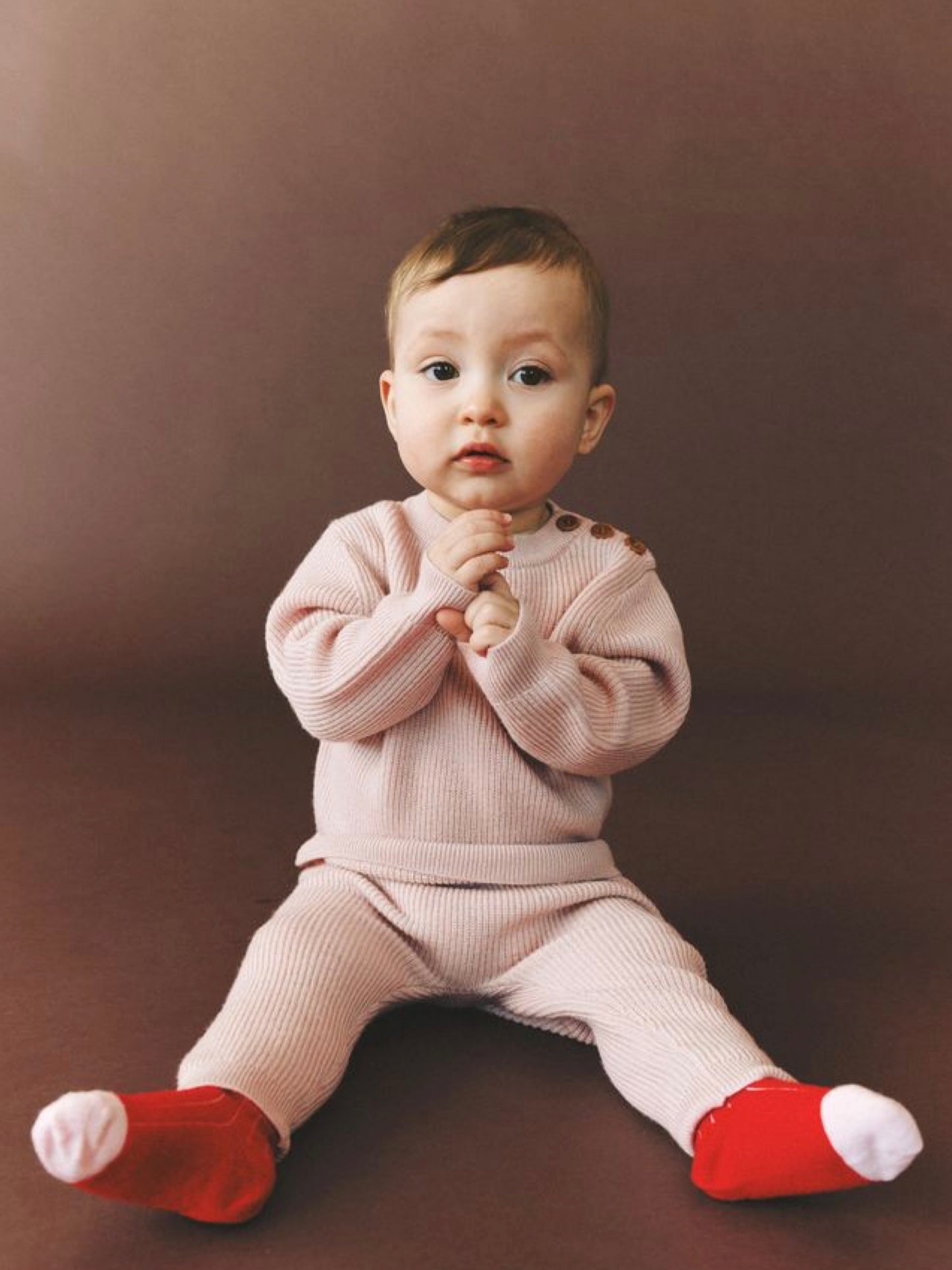 FUB - Baby rib pants - Pale Rose