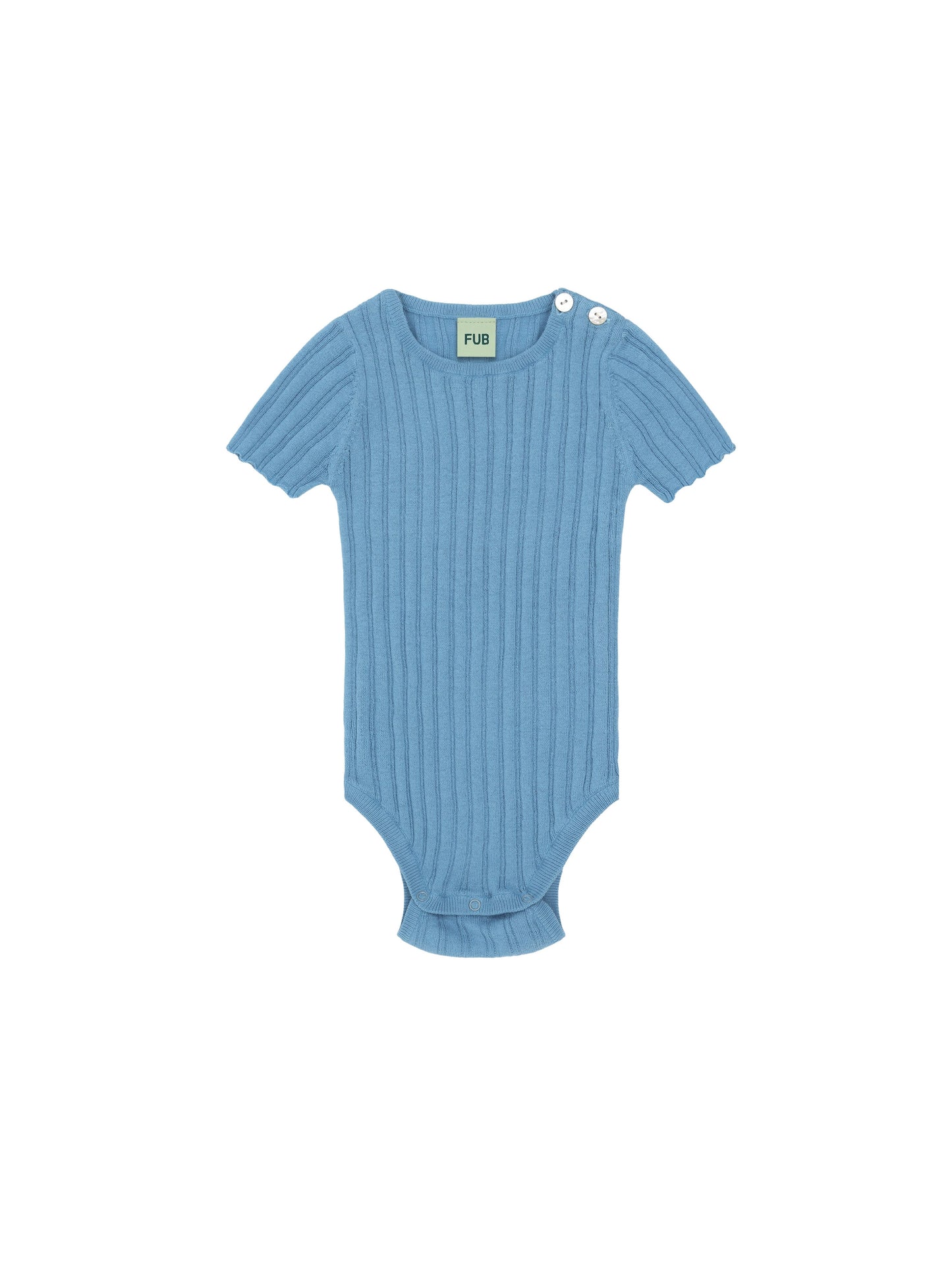 FUB - Kortærmet rib body - Sea