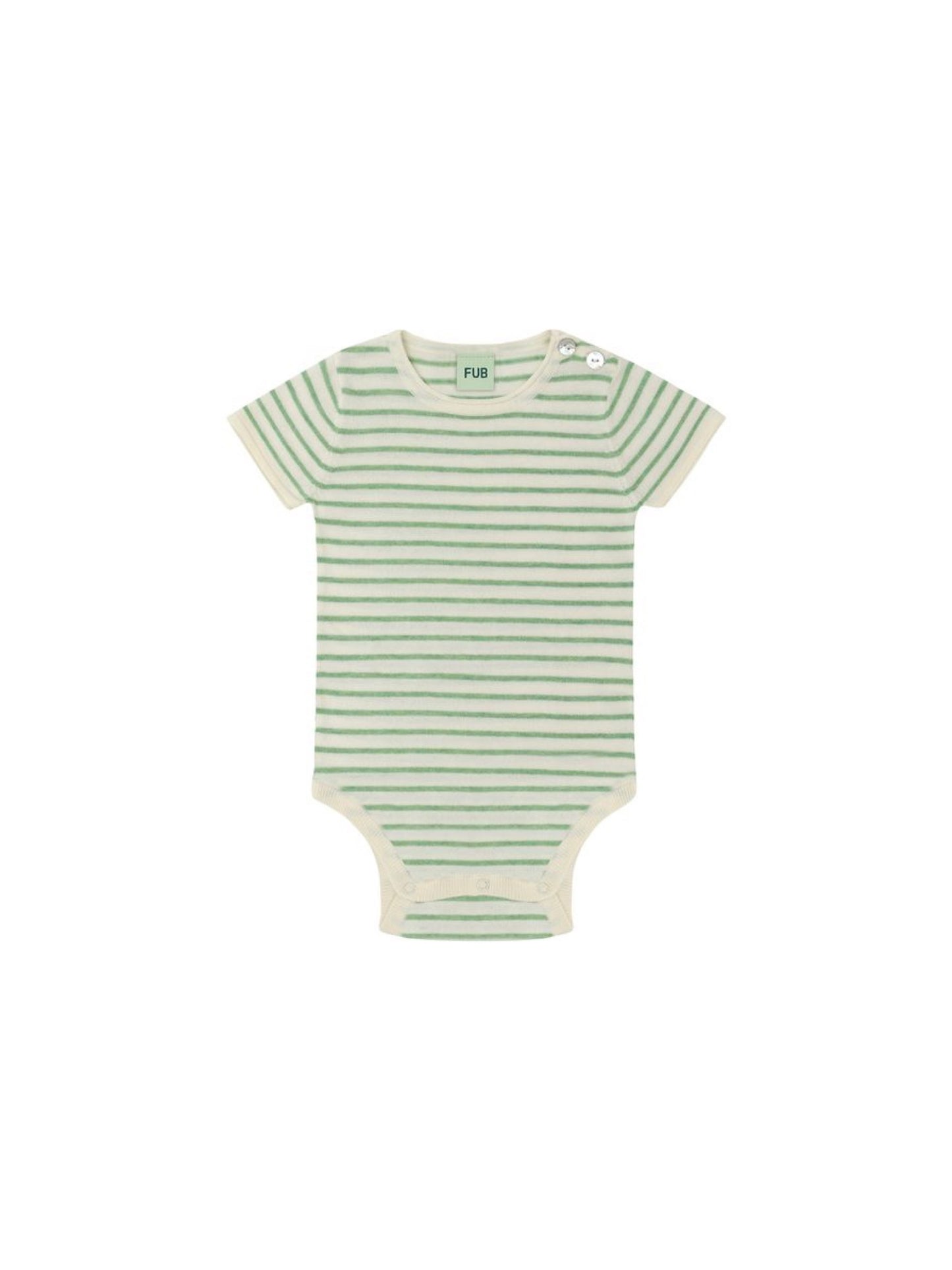FUB - Kortærmet body - Apple melange/ecru
