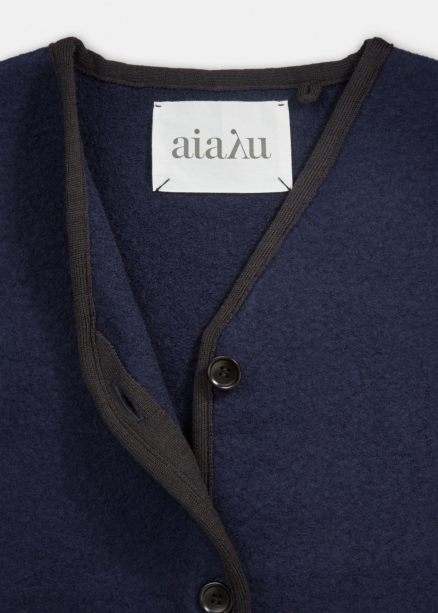 Aiayu - Hilda wool vest - Navy