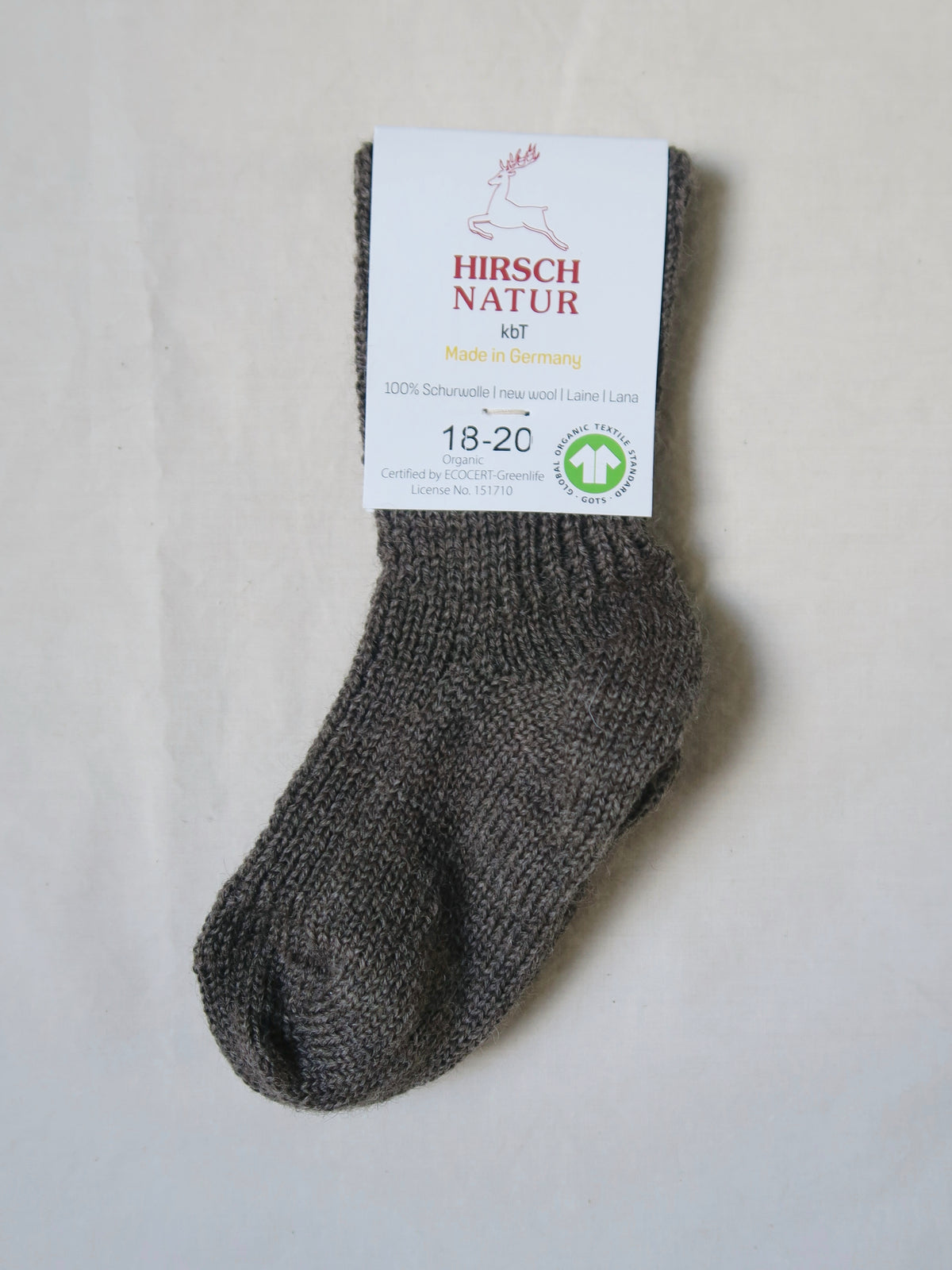 Hirsch - Uldsokker - Brun