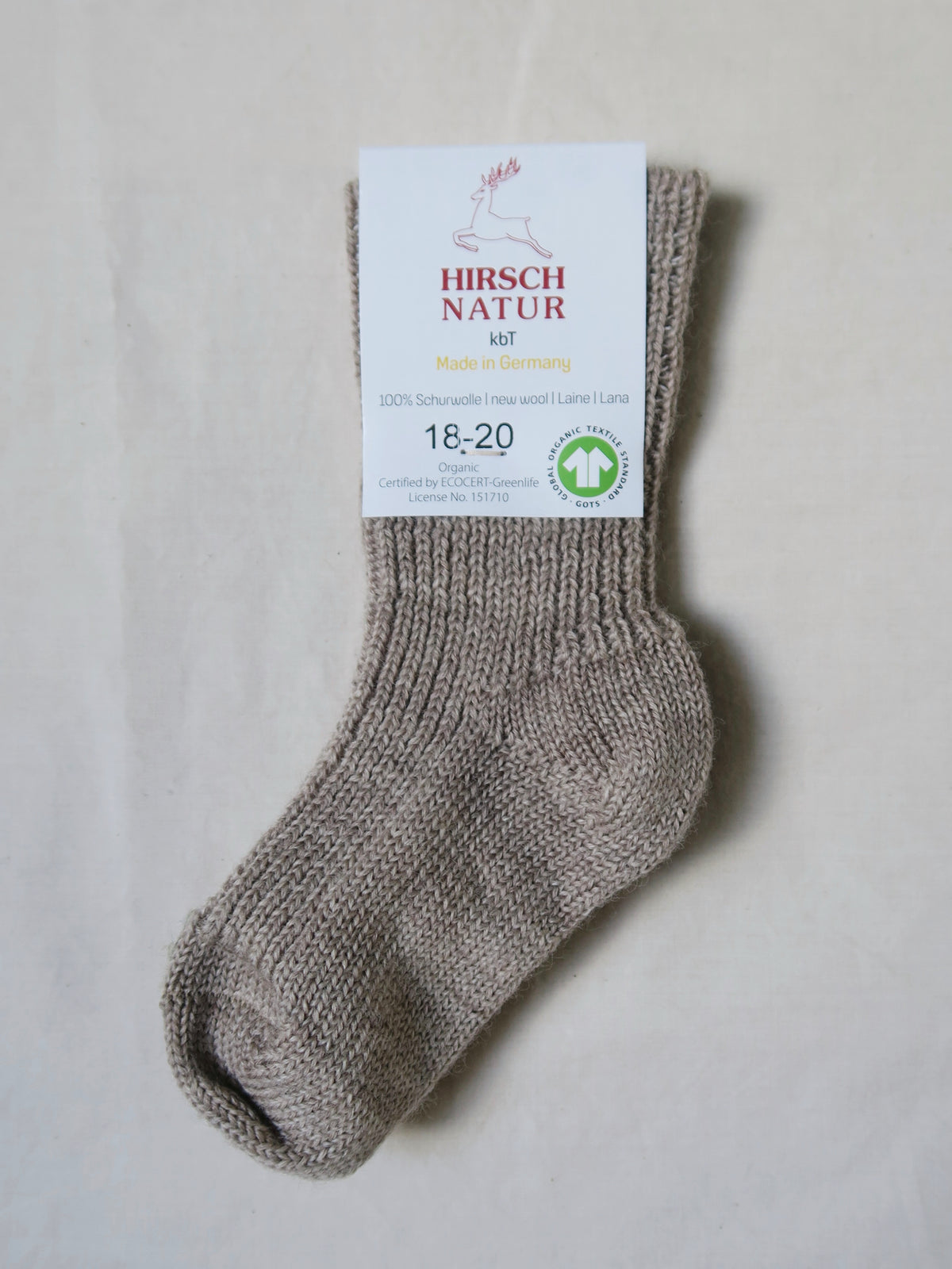 Hirsch - Uldsokker - Beige
