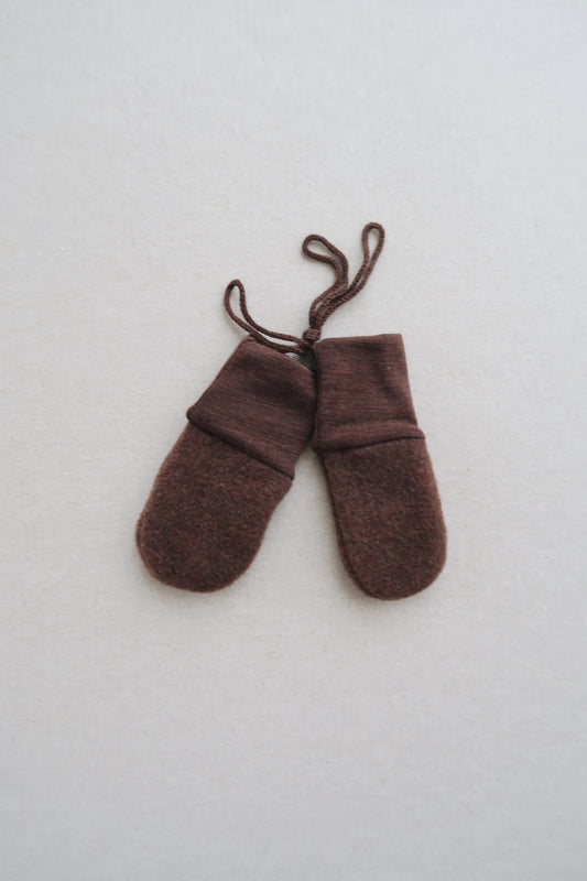 Engel - Wool fleece mittens - Zimt