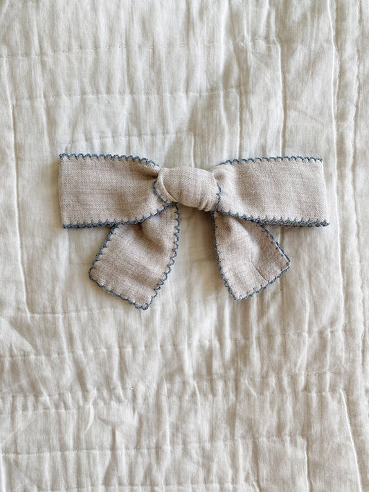 Lalaby - Big hairbow - Birch blue