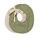 Lalaby - Bibi Bibs 2-Pack - Green Check & Beige Gingham