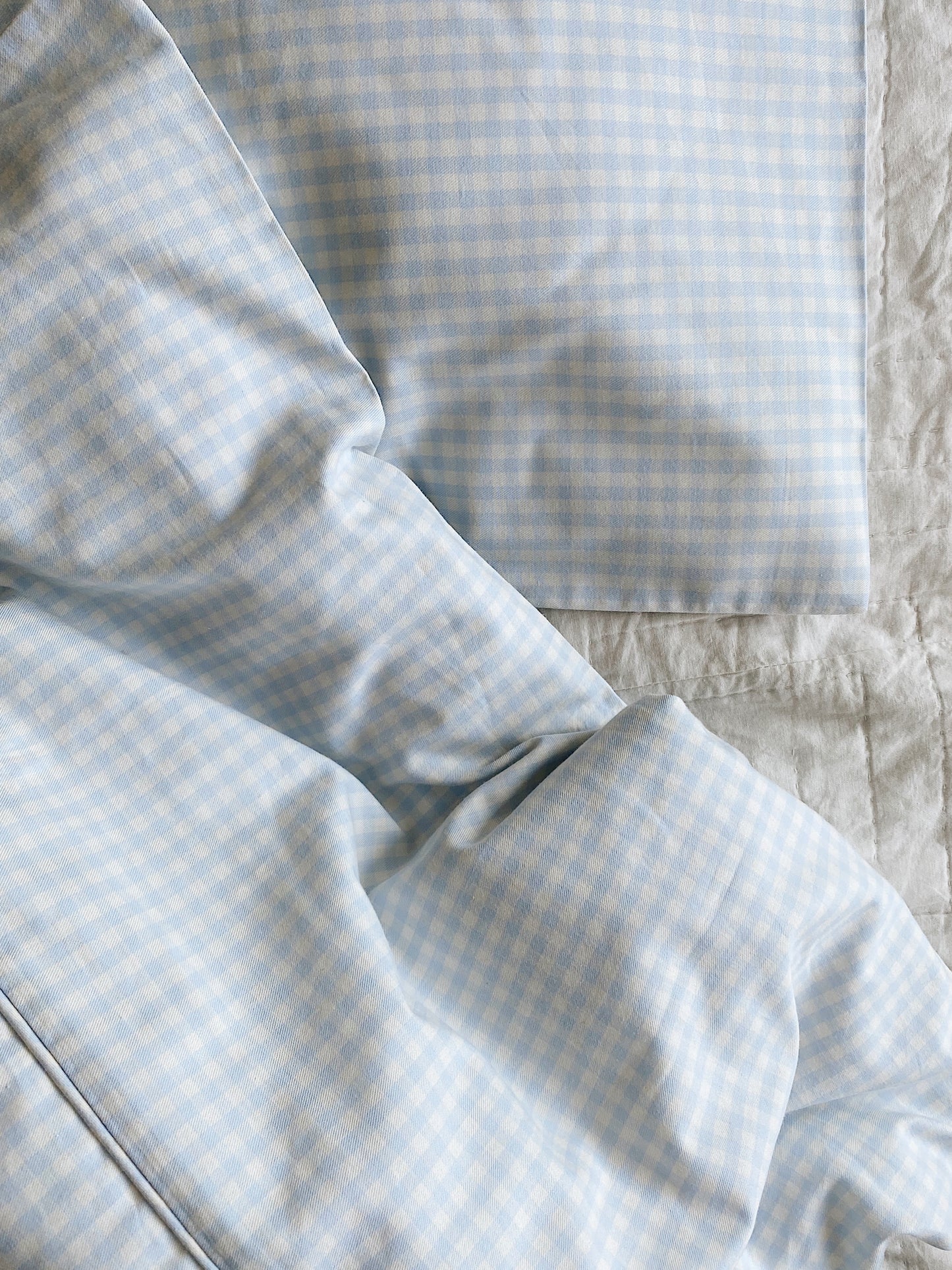 Lalaby - Baby bedding - Blue gingham
