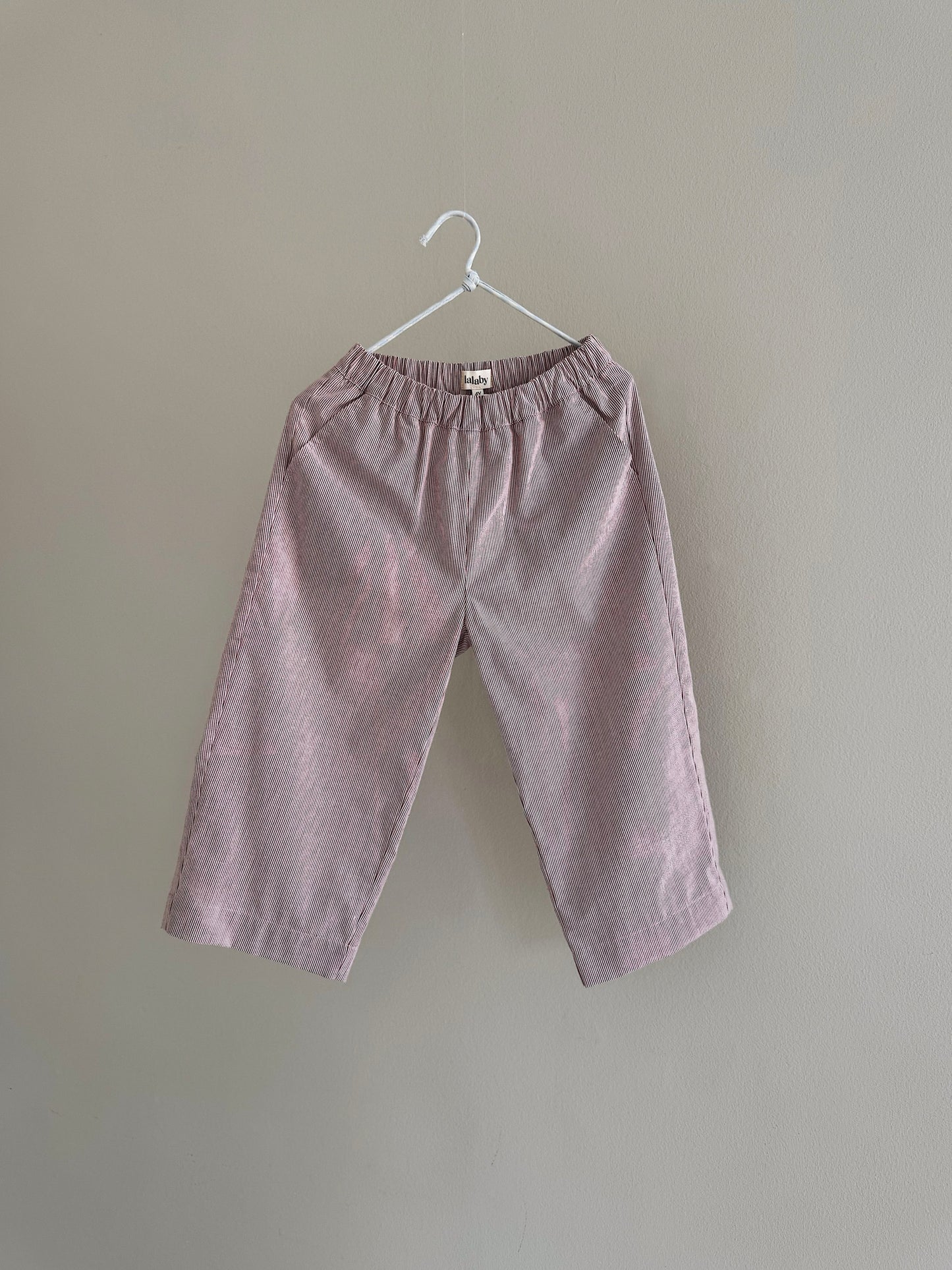 Lalaby - Frankie pants - Berry stripe