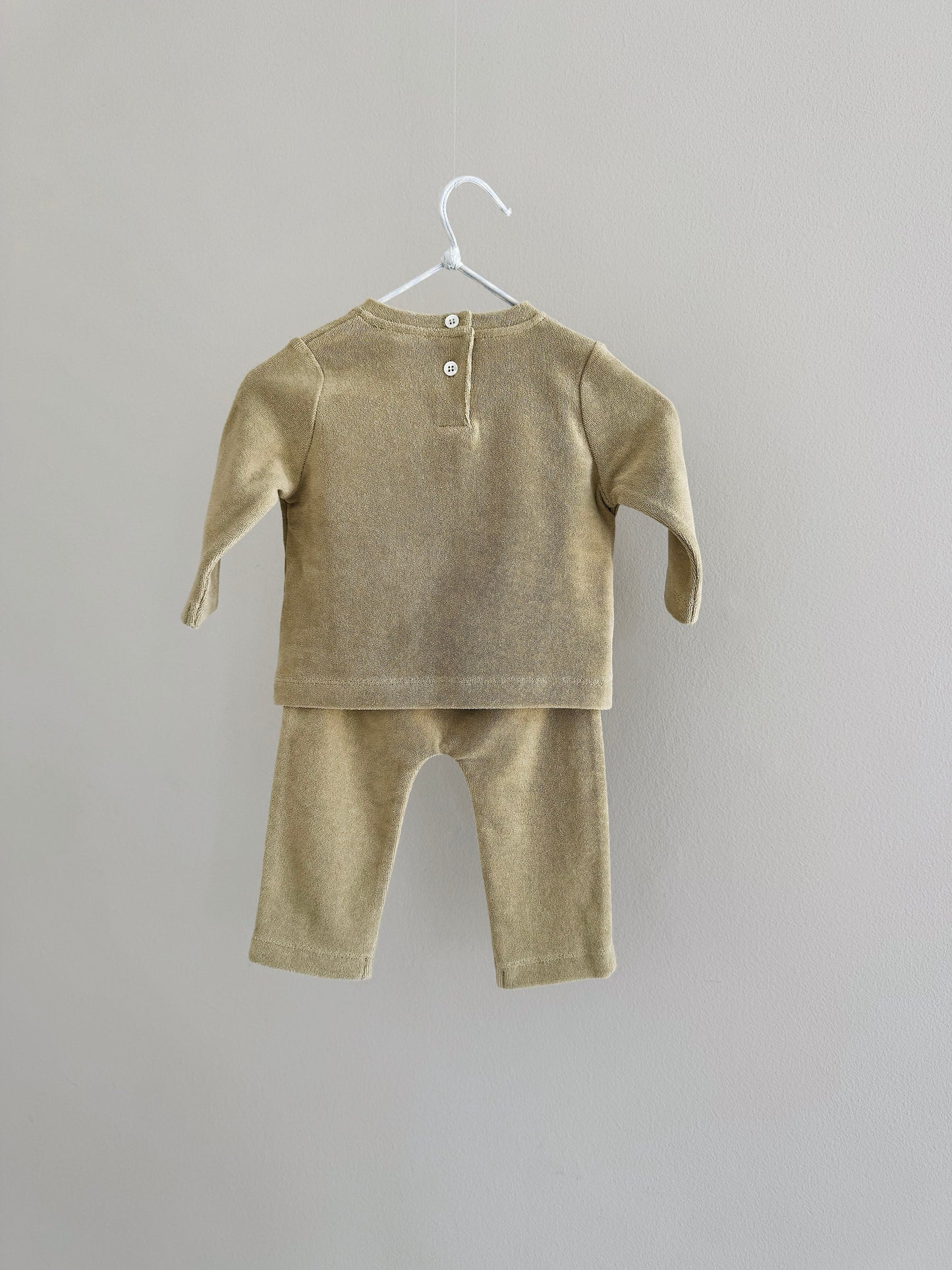 Lalaby - Terry sæt - Pistachio