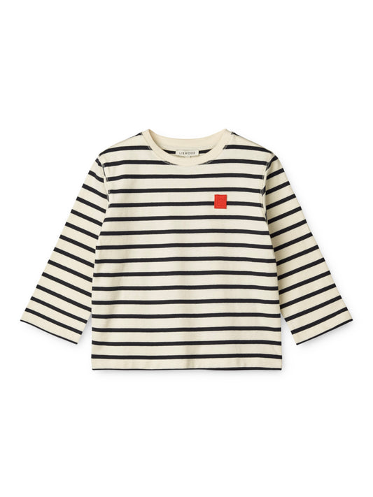 Liewood - Ullrik Stripe Longsleeve T-shirt - Classic navy/creme de la creme