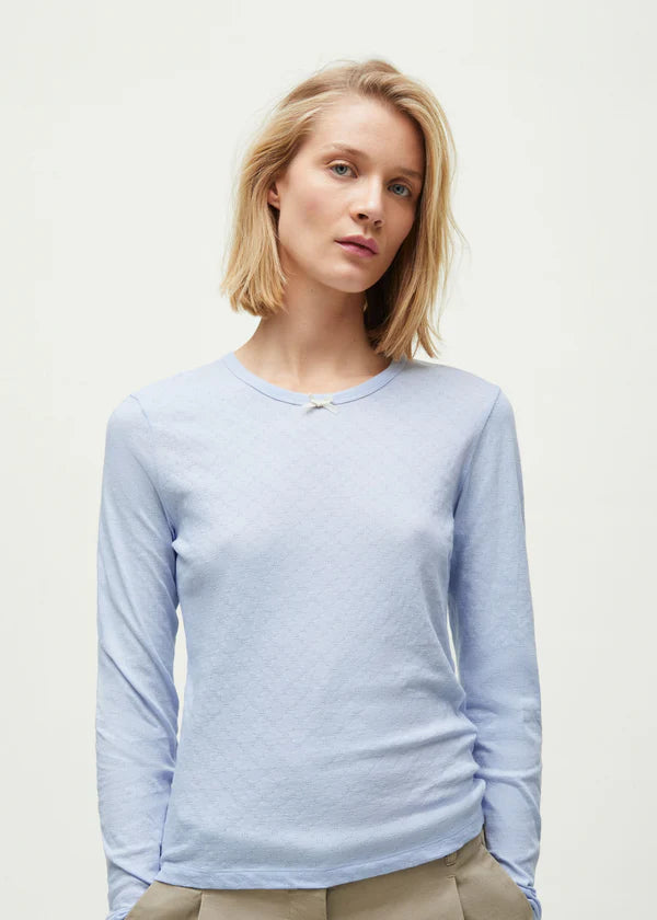 Aiayu - Messhu long sleeve - Light blue