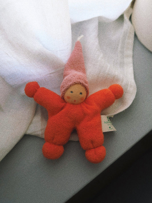 Nanchen - Dukke - Orange/lyserød