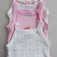 Petit Bateau - 3-pak strop body - Hjerte print