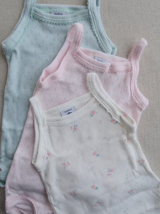 Petit Bateau - 3-pack body - White/navy/hearts