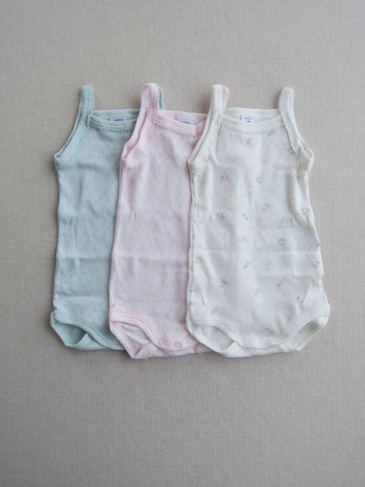 Petit Bateau - 3-pack body - White/navy/hearts