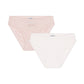 Petit Bateau - 2-pak underbukser - Rosa/hvid