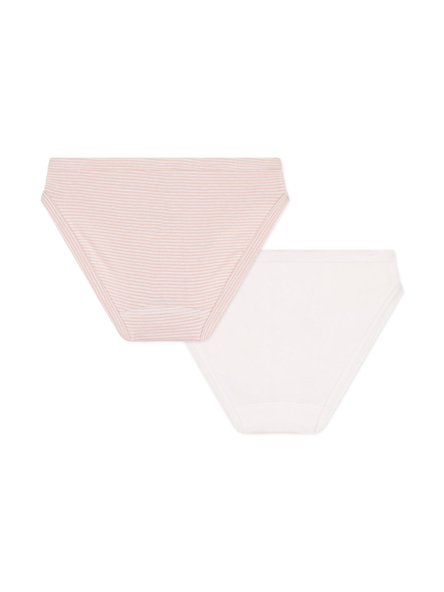 Petit Bateau - 2-pak underbukser - Rosa/hvid