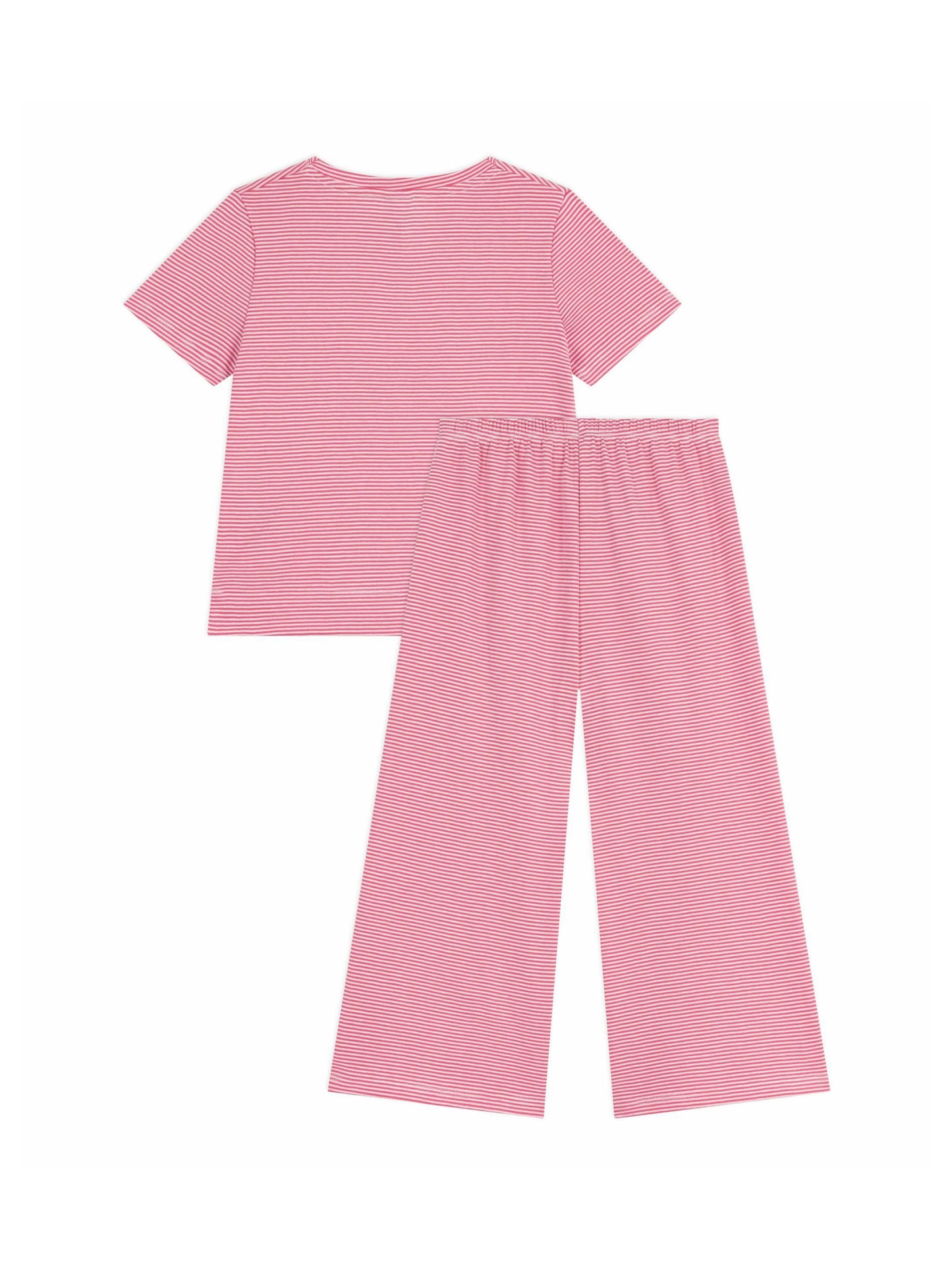 Petit Bateau - Sæt - Pink/hvid striber