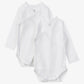 Petit Bateau - 2-pak wrap body - Hvid