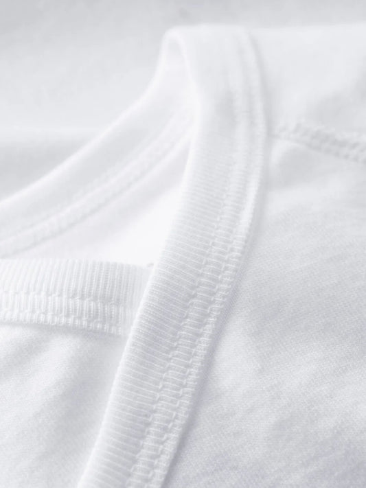 Petit Bateau - 2-pak wrap body - Hvid