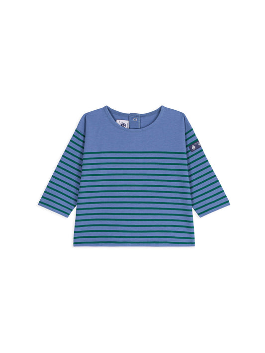 Petit Bateau - Blouse - Blue/green stripe