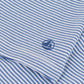 Petit Bateau - T-shirt - Blå m. lyserød kant