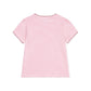 Petit Bateau - T-shirt - Lyserød m. rød kant