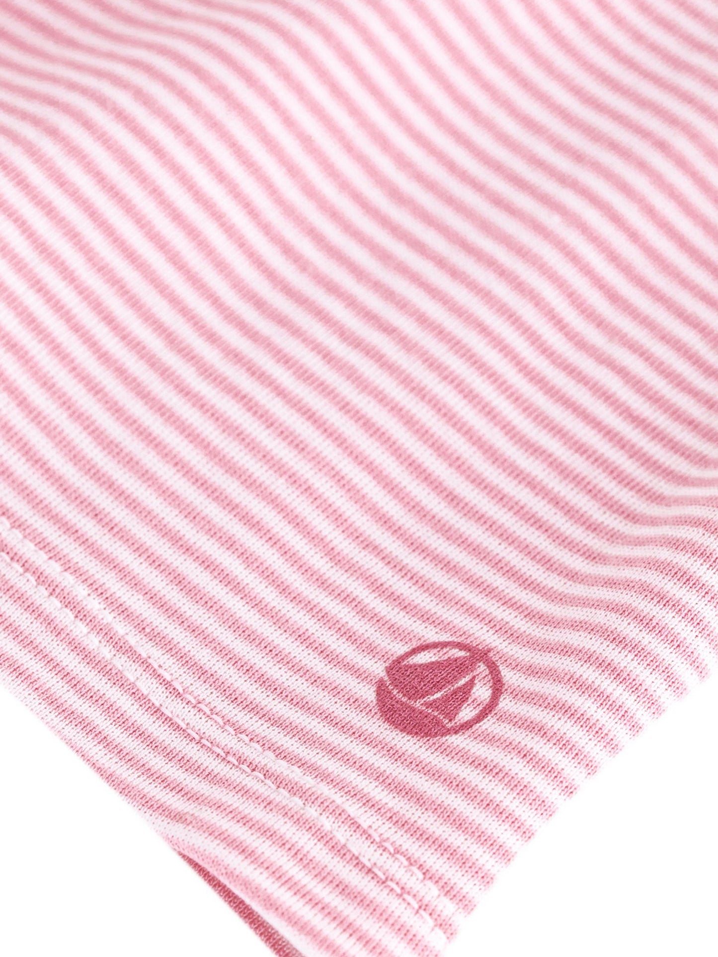 Petit Bateau - Tee & shorts - Pink w. red stitching