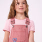 Petit Bateau - T-shirt - Lyserød m. rød kant