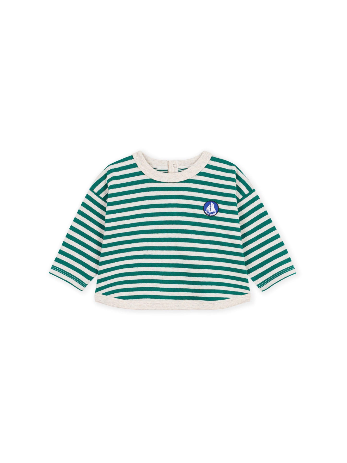 Petit Bateau - Blouse - Green/white stripe