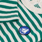Petit Bateau - Bluse - Grøn/lysegrå striber