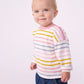 Petit Bateau - Bluse - Multi m. lyserød kant