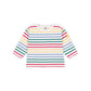 Petit Bateau - Bluse - Multi m. hvid kant